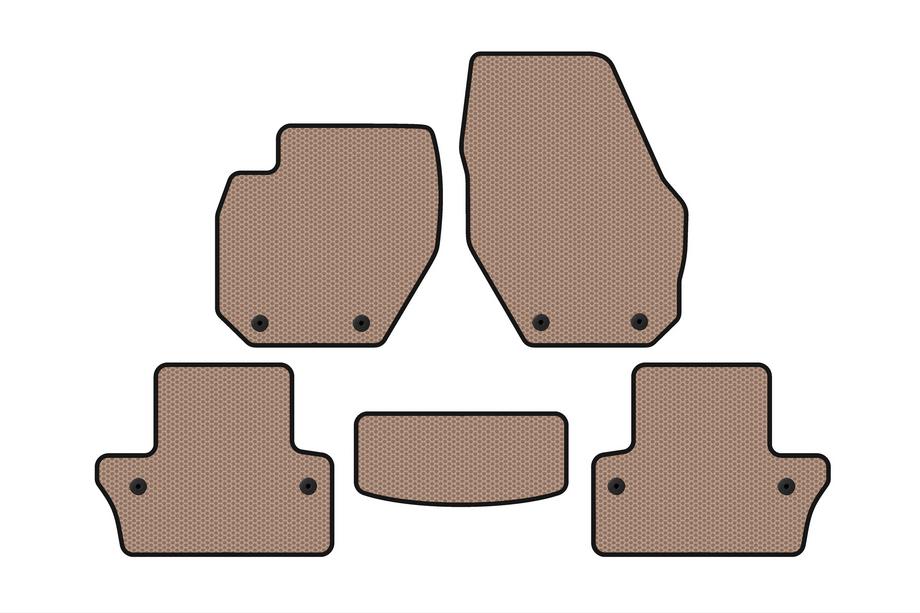 Volvo V60 2011-2018 Gummimatten Carsuit (SW, beige) Image