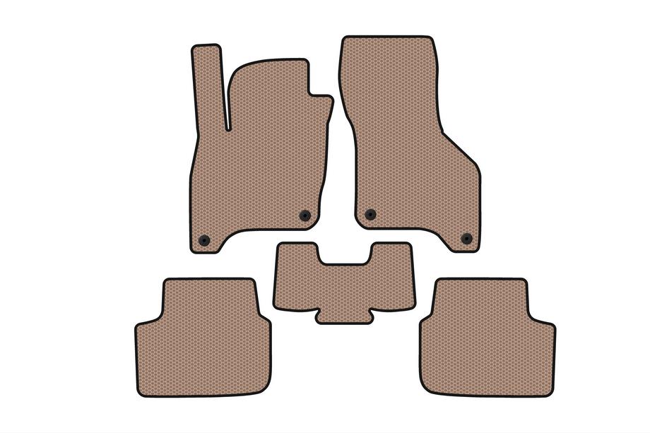 Volkswagen E-Bora 2019- Gummimatten Carsuit (SD, Elektro, beige) Image