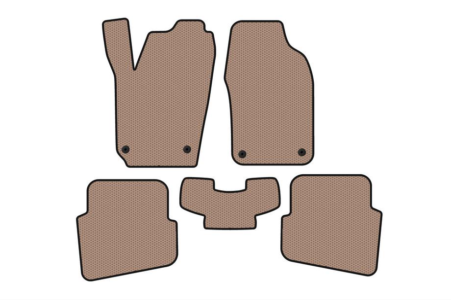Volkswagen Polo 2001-2009 Gummimatten Carsuit (HB, 3/5-türig, beige) Image