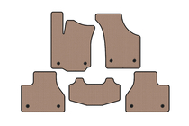 Volkswagen Phaeton 2002-2016 Gummimatten Carsuit (SD, kurzer Radstand, beige) Foto 1