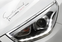 Hyundai IX-35 2010-2015 Scheinwerfer Abdeckungen (2013-2015, 2 Stk., Kunststoff) Foto 1