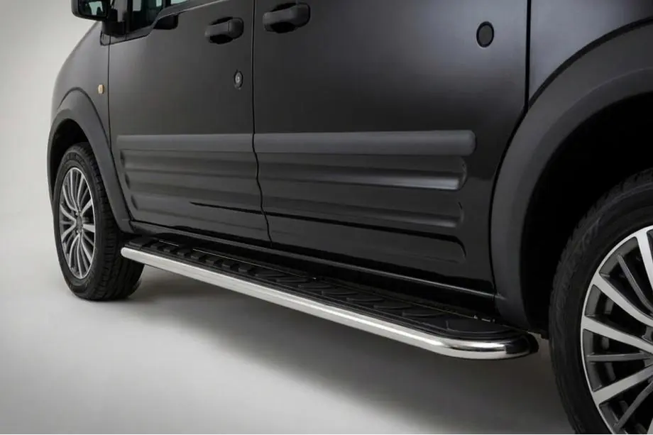 Ford Connect 2006–2009 Trittbretter Maydos V1 (2 Stk., Aluminium & Edelstahl) Image