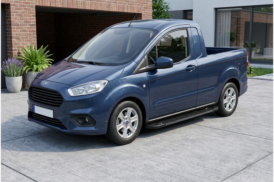 Ford Courier 2014-2023 Seitenschweller RedLine Black (2 Stk., Aluminium) Image