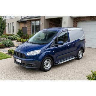 Trittbretter Allmond Grey (2 Stk., Alu) Ford Courier 2014-2023 Foto 1