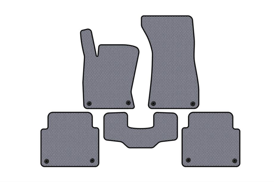 Audi A8 2002-2009 Gummimatten Carsuit (Short, Grau) Image
