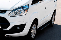 Ford Custom 2013-2022 Trittbretter Allmond Black (2 Stk., Aluminium) Langer Radstand Foto 1