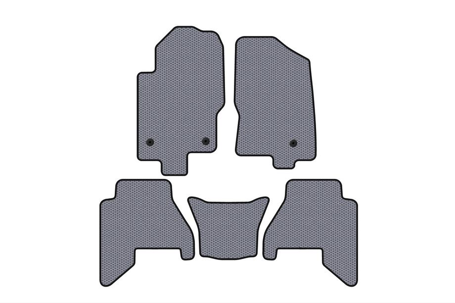 Nissan Pathfinder R51 2005-2014 Gummifußmatten Carsuit V2 (2 Reihen, Grau, 2010-2014) Image