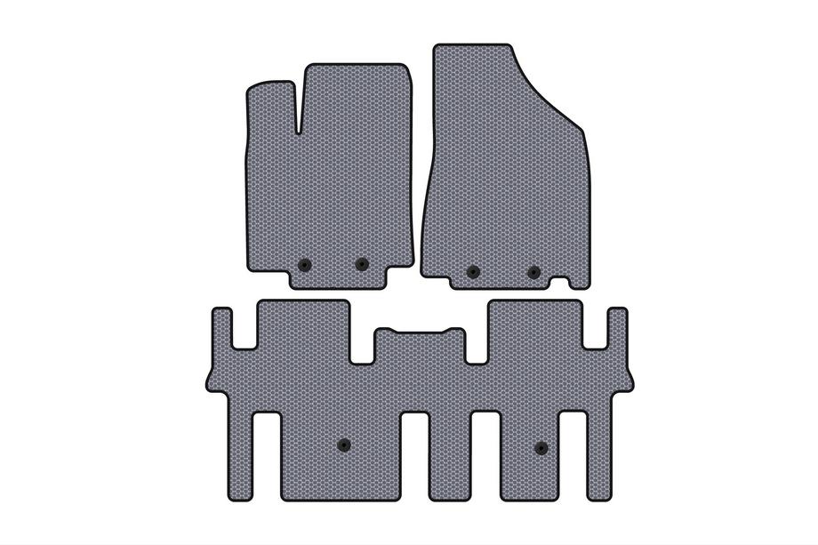 Nissan Pathfinder R52 2012-2021 Gummimatten Carsuit (2 Reihen, Grau) Foto 1