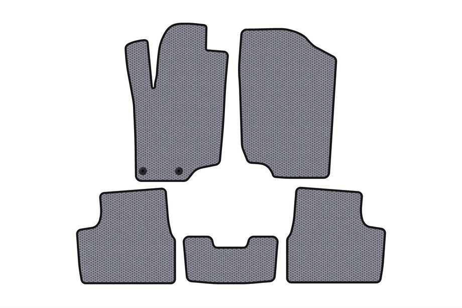 Peugeot 207 2006–2014 Gummimatten Carsuit (HB, 5-türig, grau) Image