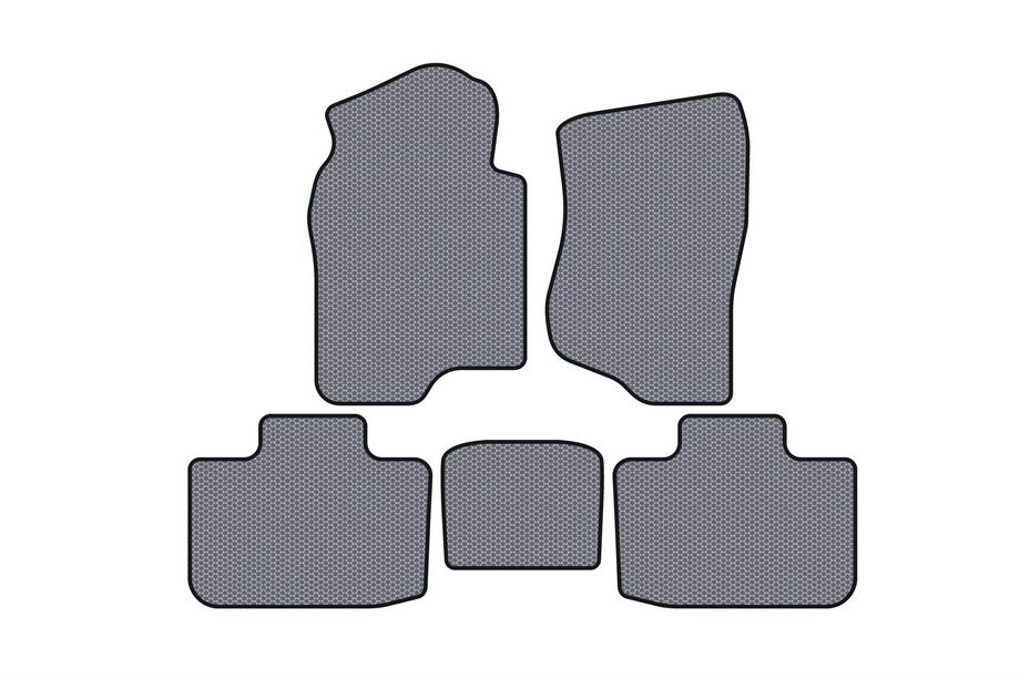Cadillac Escalade 2007-2014 Gummimatten Carsuit (2 Reihen, Grau) Image