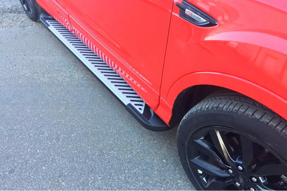 Ford Kuga/Escape 2013-2019 Seitenschweller Line (2 Stk., Aluminium) Mit Zierleisten an den Türen Foto 19