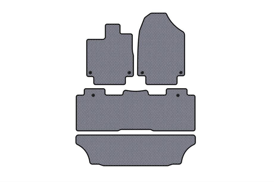 Honda Odyssey 2017– Gummimatten Carsuit (3 Reihen, grau) Image
