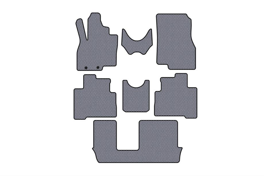 Mitsubishi Grandis 2003-2011 Gummimatten Carsuit (3 Reihen, grau) Image