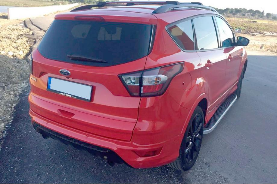 Ford Kuga/Escape 2013-2019 Seitenschweller Tayga Grey (2 Stk., Aluminium) Mit Zierleisten an den Türen Foto 11
