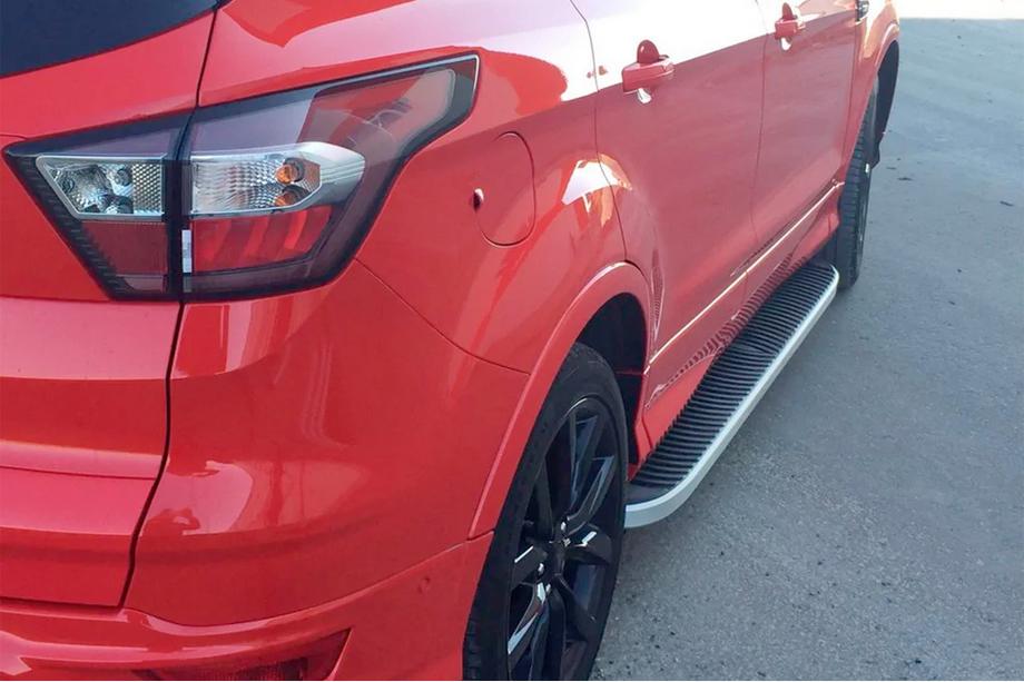 Ford Kuga/Escape 2013-2019 Seitenschweller Tayga Grey (2 Stk., Aluminium) Mit Zierleisten an den Türen Foto 12