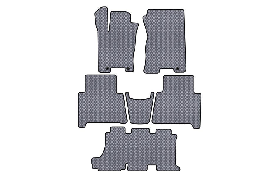 Kia Mohave 2008-2016 Gummimatten Carsuit (3 Reihen, grau) Image