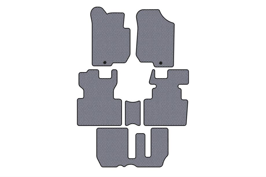 Kia Carens 1999-2012 Gummimatten Carsuit (2006-2012, 3 Reihen, 7-Sitzer, grau) Foto 1