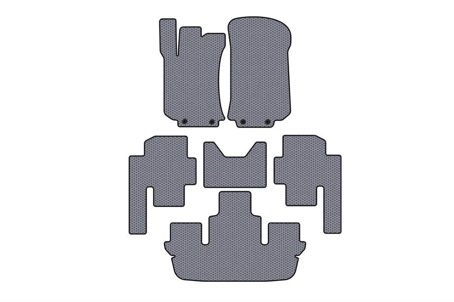 Mercedes R-class W251 2005-2017 Gummimatten Carsuit (3 Reihen, grau) Image