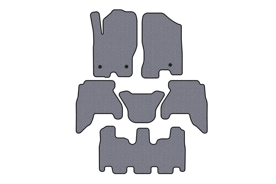 Nissan Pathfinder R51 2005-2014 Gummimatten für den Innenraum Carsuit V1 (3 Reihen, grau, 2010-2014) Foto 1