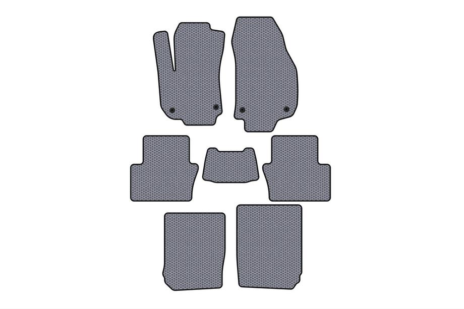 Opel Zafira B 2005–2011 Gummimatten Carsuit (3 Reihen, grau) Image