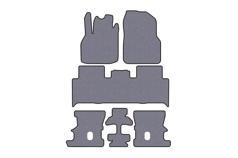 Renault Scenic/Grand 2003-2009 Gummimatten Carsuit (3 Reihen, grau) Image