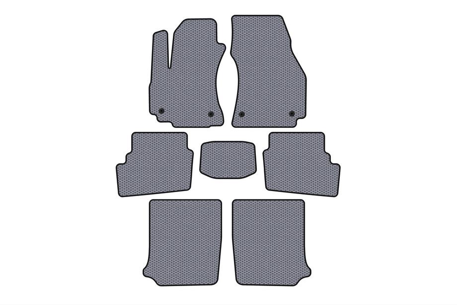 Opel Zafira A 1998-2005 Gummimatten Carsuit (3 Reihen, 2003-2005, 7-Sitzer, grau) Foto 1