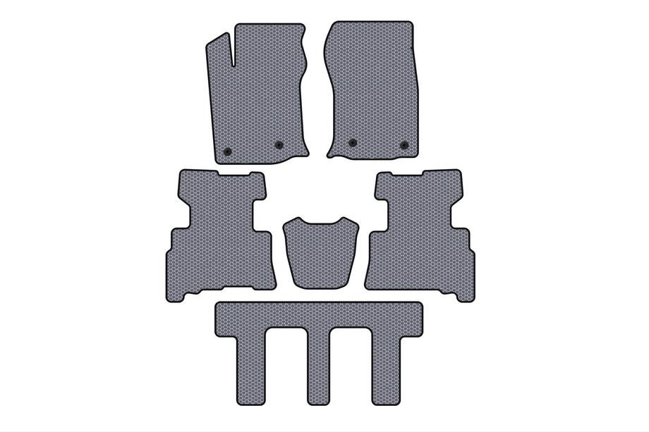 Toyota 4Runner 2009-2024 Gummimatten Carsuit (3 Reihen, 2014-2024, 7-Sitzer, grau) Foto 1