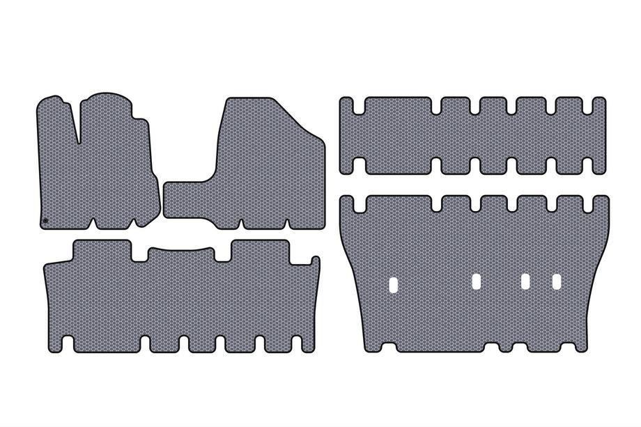 Toyota Sienna 2003-2009 Gummimatten Carsuit (3 Reihen, grau) Foto 1