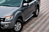 Ford Ranger 2011–2022 Trittbretter Allmond Grey (2 Stk., Alu) Foto 1