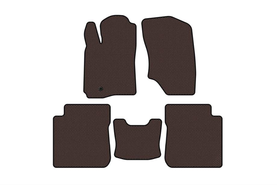 Mitsubishi Outlander 2001-2006 Gummimatten Carsuit (Braun) Image