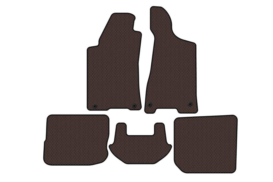 Audi 80/90 1987-1996 Gummifußmatten Carsuit (1991-1996, Limousine, Braun) Image