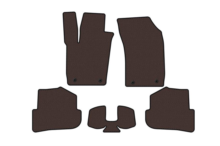 Audi A1 2010-2018 Gummimatten Carsuit (HB, 3-türig, braun) Image
