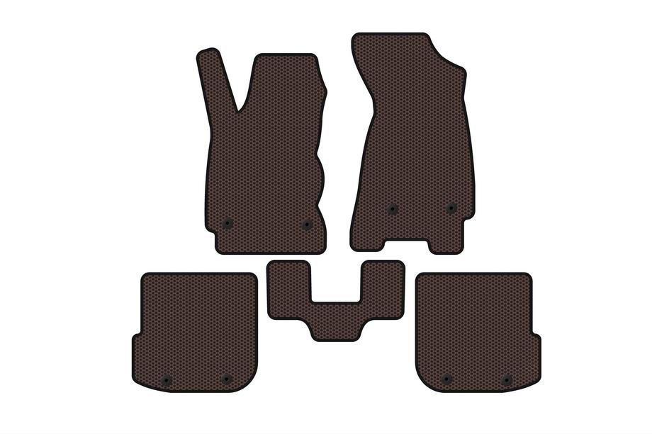 Audi A4 B5 1994–2001 Gummifußmatten Carsuit (Avant, braun) Image