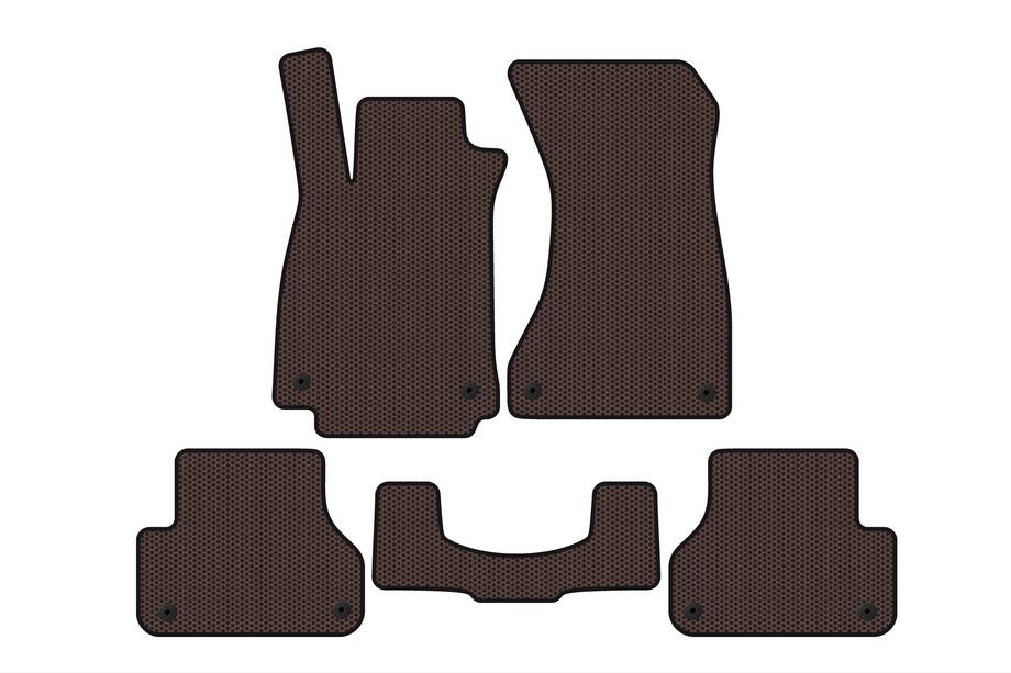 Audi A5 2016-2025 Gummimatten Carsuit V1 (Sportback, braun) Image