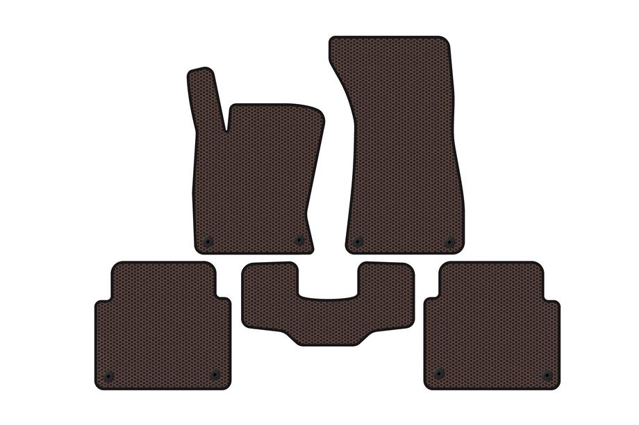 Audi A8 2002-2009 Gummimatten Carsuit (Short, Braun) Image