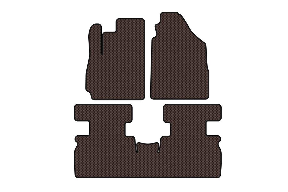 Jetour X70 2018- Gummimatten Carsuit (2 Reihen, braun) Image