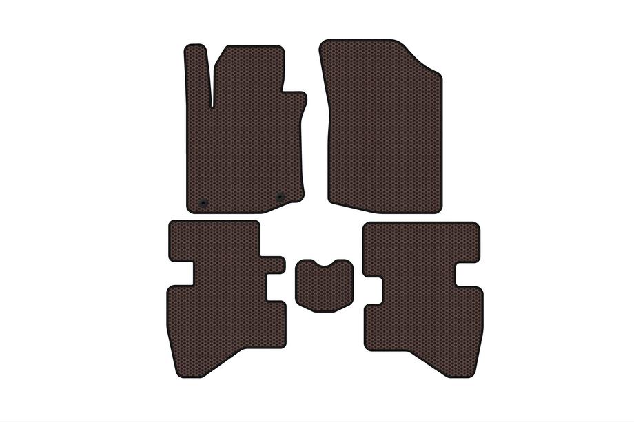 Citroen C-1 2005-2014 Gummimatten Carsuit (HB, braun) Image