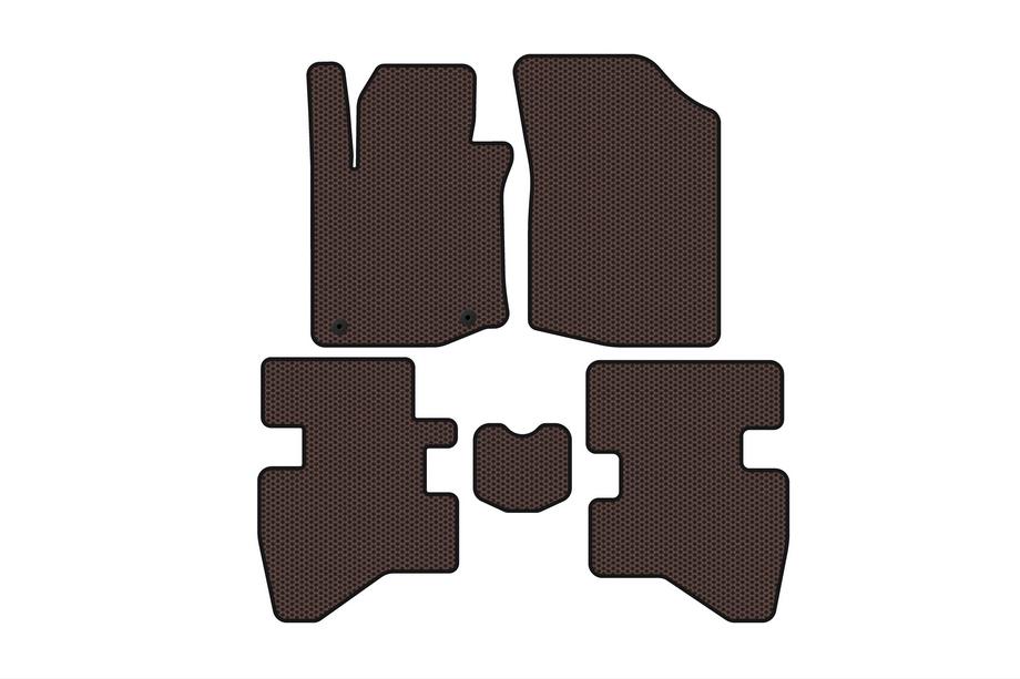 Citroen C-1 2014-2021 Gummimatten Carsuit (HB, braun) Image