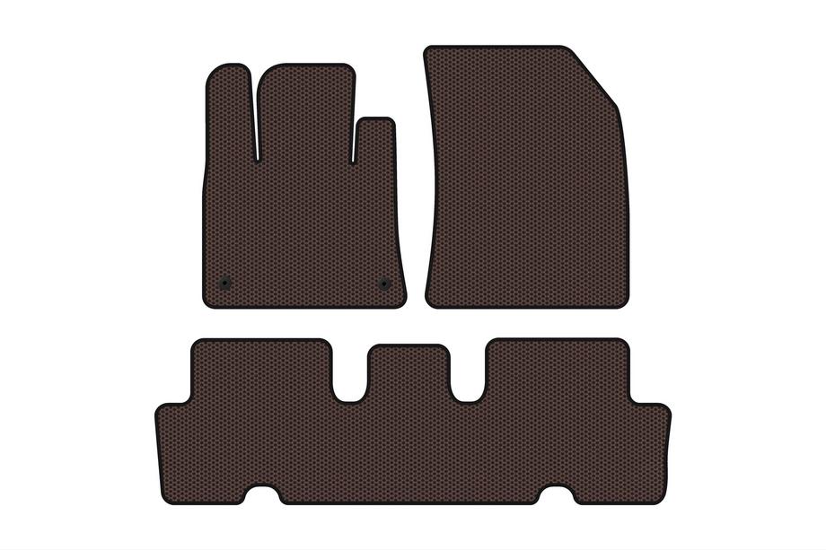 Citroen C-4 Picasso 2013–2022 Gummimatten Carsuit V1 (2 Reihen, Braun) Foto 1