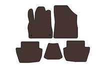 Citroen DS-5 2011-2015 Gummimatten Carsuit (HB, Hybrid/Automatik, braun) Foto 1