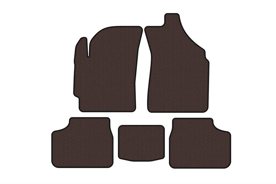 Daewoo Matiz 1998-2008 Gummimatten Carsuit (Braun) Image