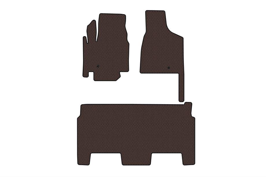 Dodge Grand Caravan V 2008-2020 Gummimatten Carsuit (2008-2020, 2 Reihen, 8-sitzig/Ausstattung SXT, braun) Foto 1