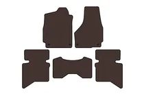 Dodge RAM (DS/DJ/D2) 2009–2024 Gummimatten Carsuit (2009+, 5-Sitzer/Doppelkabine, braun) Foto 1