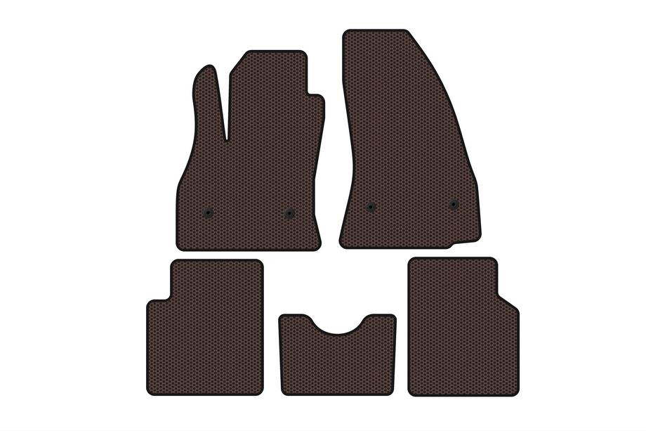 Fiat 500/500L 2013-2022 Gummimatten Carsuit (für 500L, braun) Image