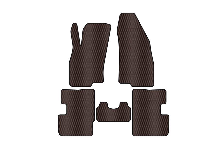 Fiat Punto Grande/EVO 2006-2018 Gummimatten Carsuit (2011-2018, HB, 3-Türer, braun) Foto 1
