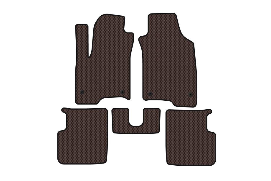 Fiat Panda 2011-2023 Gummimatten Carsuit (Braun) Image