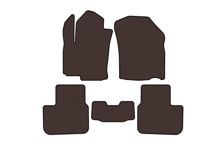 Fiat Sedici 2006-2014 Gummimatten Carsuit (HB, braun) Image