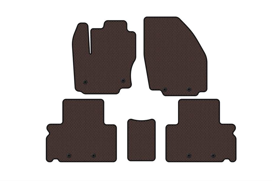 Ford S-Max 2007-2014 Gummimatten Carsuit (Braun) Image