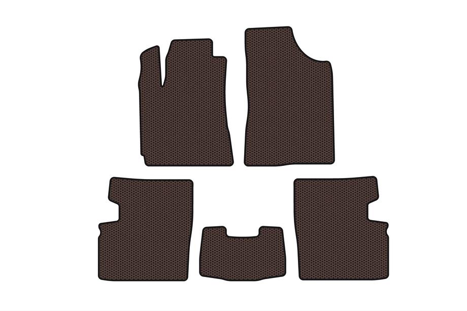 Geely Emgrand EC7 2009- Gummimatten Carsuit (2009-2014, HB, 5-türig, braun) Foto 1