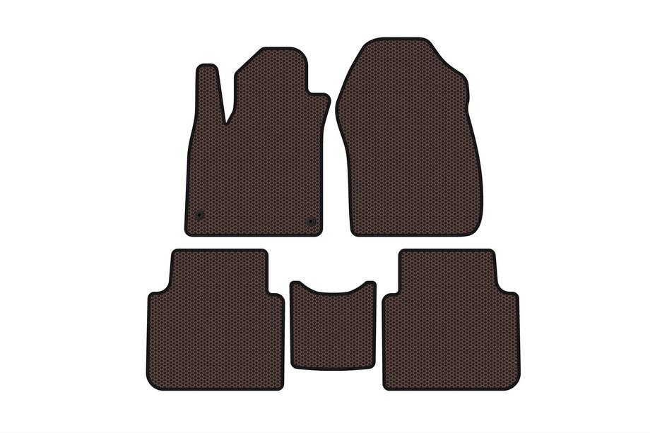 Honda CRV 2017-2022 Carsuit Gummifußmatten (7-Sitzer, braun, 2020-2022) Image